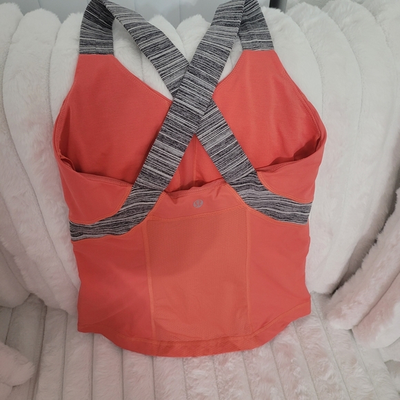 lululemon athletica Orange and Gray Tank Top - Picture 2 of 4